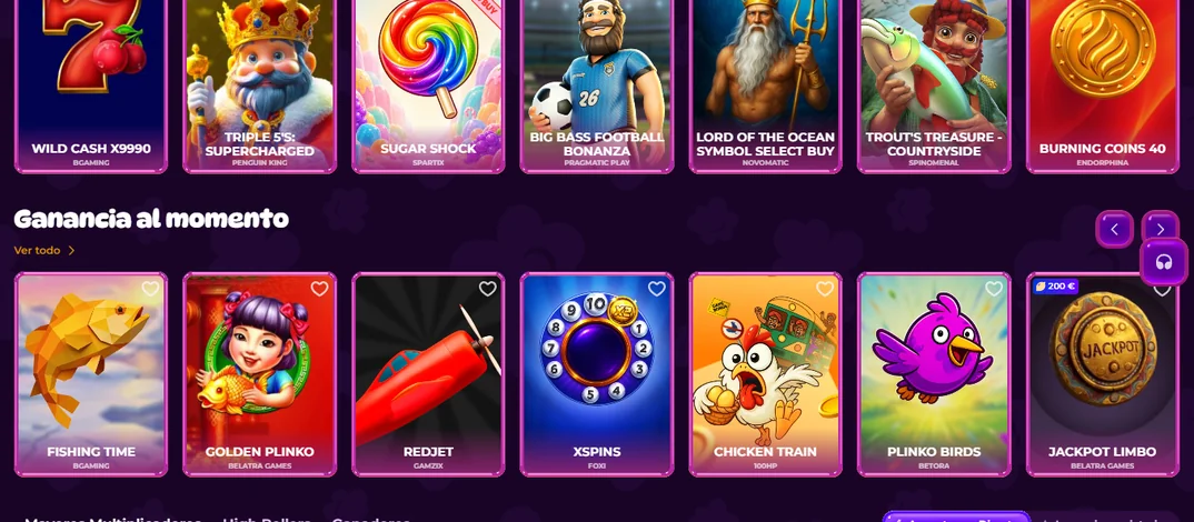 Gana con slots instantáneas