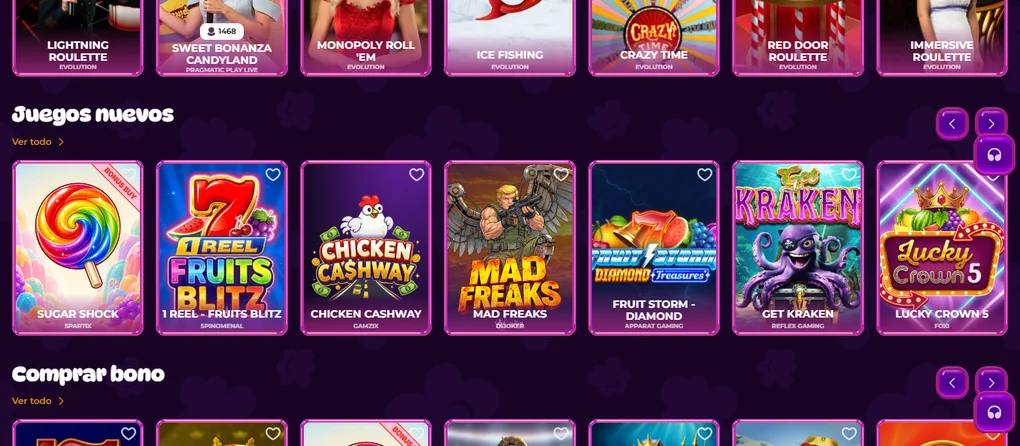 Descubre juegos nuevos